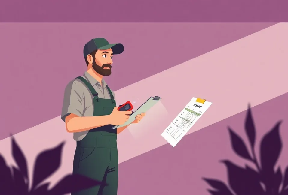Artisan mesurant une pièce pour établir un devis de peinture à Cesson-Sévigné